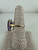 Vintage MCM 14k Gold Large Pear Cut Amethyst Diamond Halo Cocktail Ring 7.25