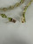 Vintage MCM 10k Gold Triangle Cut Peridot Tennis Bracelet 7.25”