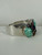 Vintage Sterling Navajo Multi Faceted Mixed Gemstone Hand Crafted Cuff Bracelet