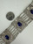 Vintage Sterling Etruscan Handmade Spun Wire Filigree Blue Stone Bracelet 7.5"