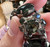 Rare Vintage Juliana D&E Color Change Dark Olive Green Blue Gray RS Bracelet