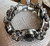 Rare Vintage Juliana D&E Color Change Dark Olive Green Blue Gray RS Bracelet