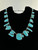 Vintage Sterling Silver Navajo Handmade Turquoise Multi Piece Necklace 16.5”