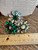 Vintage 1960's Vogue Demi Parure Brooch Pin Earrings Set Gorgeous AB Green Clear