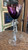 Vintage Cambridge Glass Amethyst Nude Figural Stem Wine Glass Goblet MCM