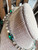 Vintage Juliana D&E Emerald Green Glass  Rhinestone Swag Necklace Earrings  Set