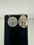 Vintage Sterling Silver Modernist Artisan Teardrop Shaped Earrings