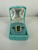 Vintage MCM 14k Gold Emerald Cut Peridot Diamond Halo Ring 8