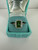 Vintage MCM 14k Gold Emerald Cut Peridot Diamond Halo Ring 8