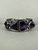Vintage Sterling Silver E & C Fierro Navajo Sugilite Cuff Bracelet