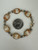 Antique Art Deco Gold Filled Oval Cameo Carved Shell Link Bracelet 7.5”