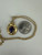 Vintage MCM 14k Gold Oval Amethyst Pendant Necklace 18”