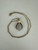 Vintage MCM 14k Gold Two Tone Diamond Pave Cluster Teardrop Pendant Necklace 17”
