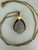Vintage MCM 14k Gold Two Tone Diamond Pave Cluster Teardrop Pendant Necklace 17”