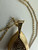 Vintage MCM 14k Gold Two Tone Diamond Pave Cluster Teardrop Pendant Necklace 17”