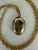 Antique Victorian Gold Filled Engraved Designed Oval Locket Pendant Necklace 20”