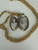 Antique Victorian Gold Filled Engraved Designed Oval Locket Pendant Necklace 20”
