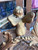 Antique Gold Gilt Cherub Figural Candy Dish Bowl Holder Stand