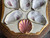 Antique Oyster Plate Pink Majolica Geometric Continental Porcelain HP & Signed