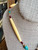 Vintage Navajo Zuni Turquoise Inlay MOP Horses Gold Plated Necklace 21.5 ”