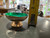 Pair Carl F. Christensen Danish Silver Plate Green Enamel Salt Nut & Candy Bowl