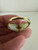 Vintage 14k Gold Square Princess Cut Peridot Jadeite Shoulder Ring 7