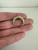 Vintage 14k Gold Square Princess Cut Peridot Jadeite Shoulder Ring 7