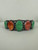 Vintage Sterling Kirk Smith Navajo Carico Lake Turquoise Spondylus Cuff Bracelet