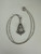 Vintage Sterling Theda St Mary Miraculous MOP Marcasite Pendant Necklace 18”
