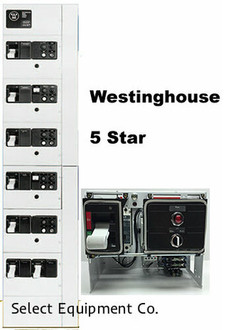 Westinghouse 5 Star  MCC Bucket, Motor Starter unit, Nema Size 5, FVR, HMCP Circuit Breaker Protection