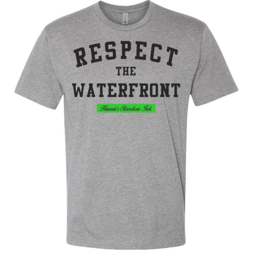 Hawaii's Stevedore Ink: Respect The Waterfront(Grey)
