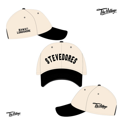 Hawaii's Stevedore Ink Hat  Natural/Black