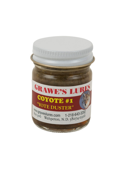Made entirely from clean cut coyote glands. 1oz