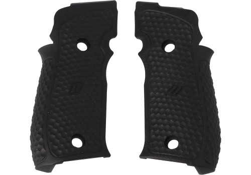 P226 ZEV SAO G10 GRIP SET, HEXAGONAL AGGRESSIVE, BLK