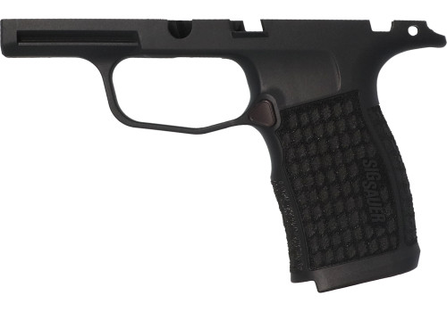 P365X/XL 9MM/380 MANUAL SAFETY LASER ENGRAVED GRIP MODULE - BLACK