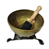 Tibetan Brass Golden Buddha - Special Singing Bowl Set - 19cm Diameter