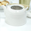 Chinese Herbal Tea Set - Classic White - 6 Cups and Infuser - Boxed