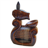 Ceramic Back Flow Incense Burner - Brown Waterfall Jugs - Smoke Cascade