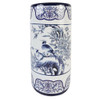 Umbrella Stand / Stick Holder - Chinese Ceramic - Pheasant and Peonies Pattern