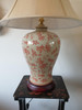 Chinese Vase Shaped Table Lamp with Shade - Goldfish Pattern - 66cm