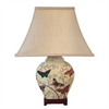 Chinese Table Lamp with Shade - Butterfly / Blossom Pattern