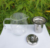 Glass Infuser Teapot - Micro Mesh Stainless Steel Filter - Round Shape - 550ml
