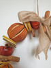 Dried Fruit Christmas Wreath - Split Oranges - Hand Made - Hessian Bow - 25cm