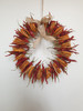 Dried Fruit Christmas Wreath - Orange Slices and Chilli - Hand Made - 32cm