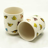 Set of 6 Tea Cups with a Butterflies Design