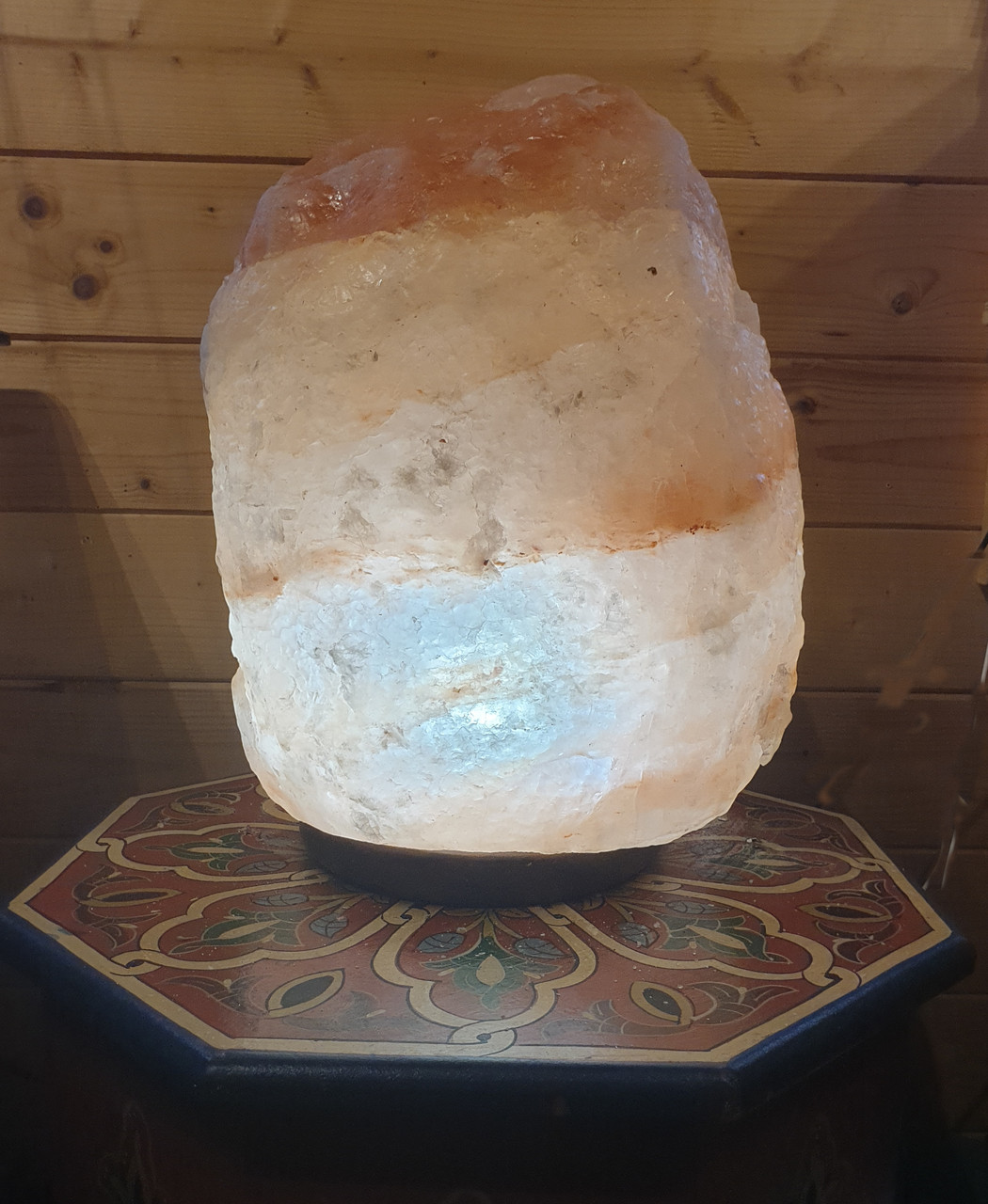 Himalayan Salt Lamp - Huge Size - 24Kg+ on Wooden Base - Feng Shui (#1)