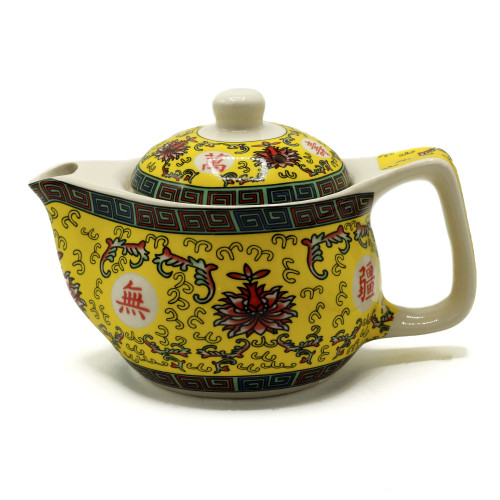 Small Teapot with a Long Life Oriental Design