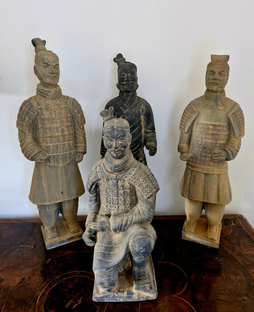 Terracotta Warriors - Replica Set of 4 Extra Large Figures - 50cm