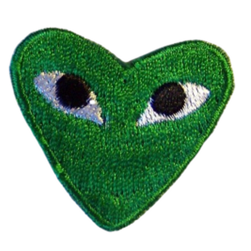 Green Alien Iron On Embroidered Patch - Fancy Dress - Pack of 5
