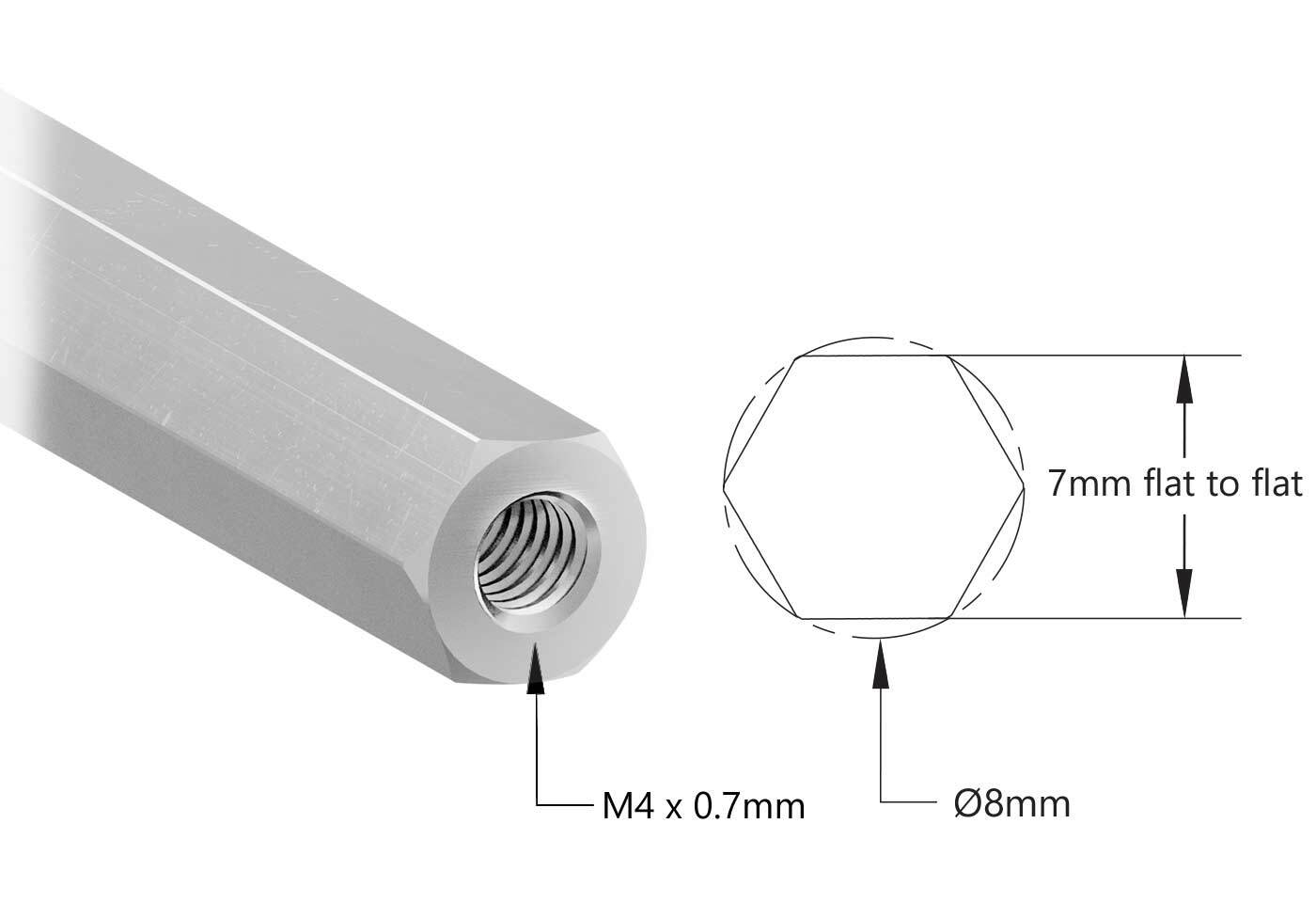 8mm REX Standoffs